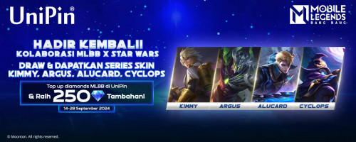 [MLBB x Star Wars] Koleksi Skin MLBB & Top Up Diamonds MLBB di UniPin – Miliki 250 💎 Tambahan!